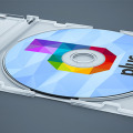 Free CD Cover Mock-up PSD Template