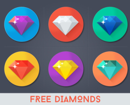 Free Diamond Icons PSD