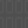 iPhone 6 Wireframe Template PSD