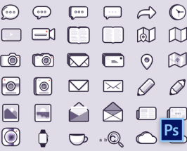 48 Pixel Perfect Social & Mobile icons PSD