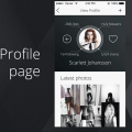 Profile Page and Login Page Free PSD