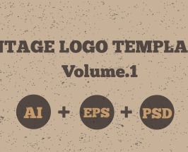 Vintage Logo Templates Pack (PSD Vector AI EPS)