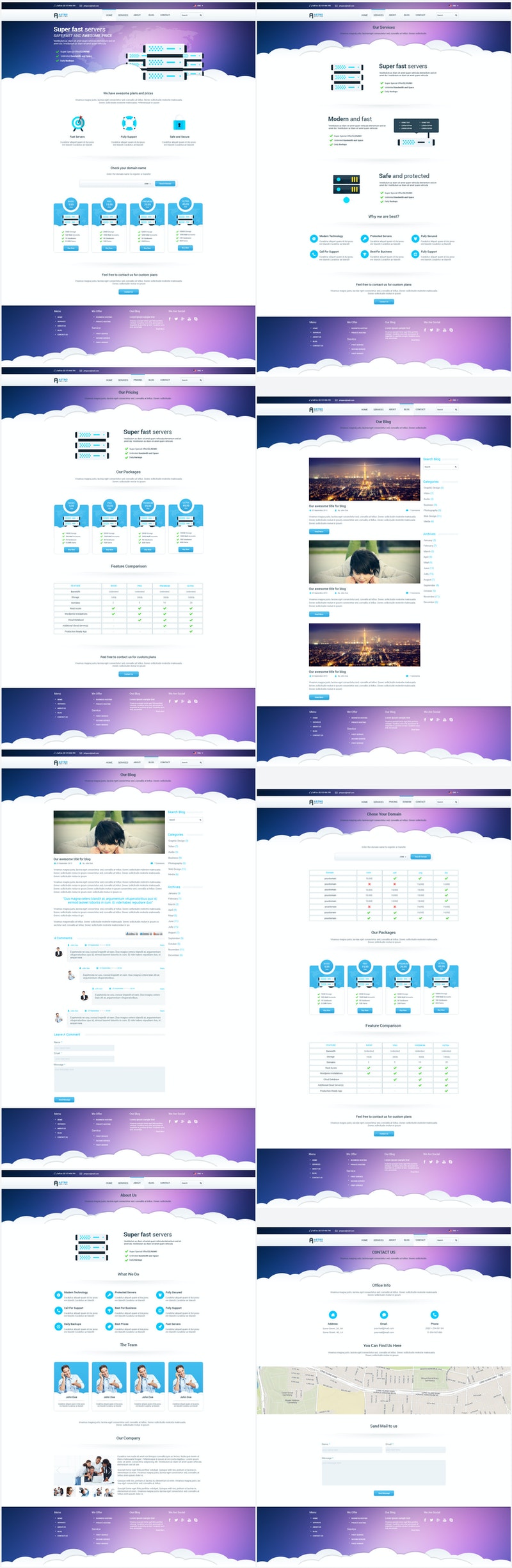 Astro - Multipage Hosting Template
